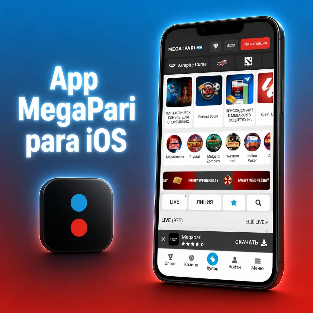 App MegaPari para iOS en iPhone y iPad