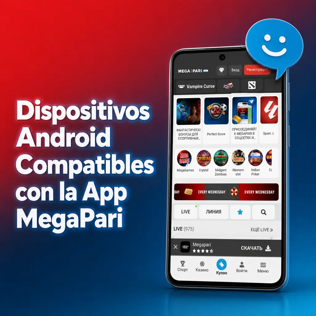 Dispositivos Android compatibles con la app MegaPari