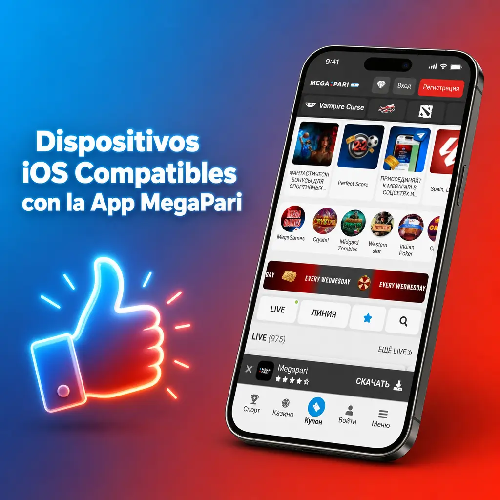 Dispositivos iOS compatibles con la app MegaPari