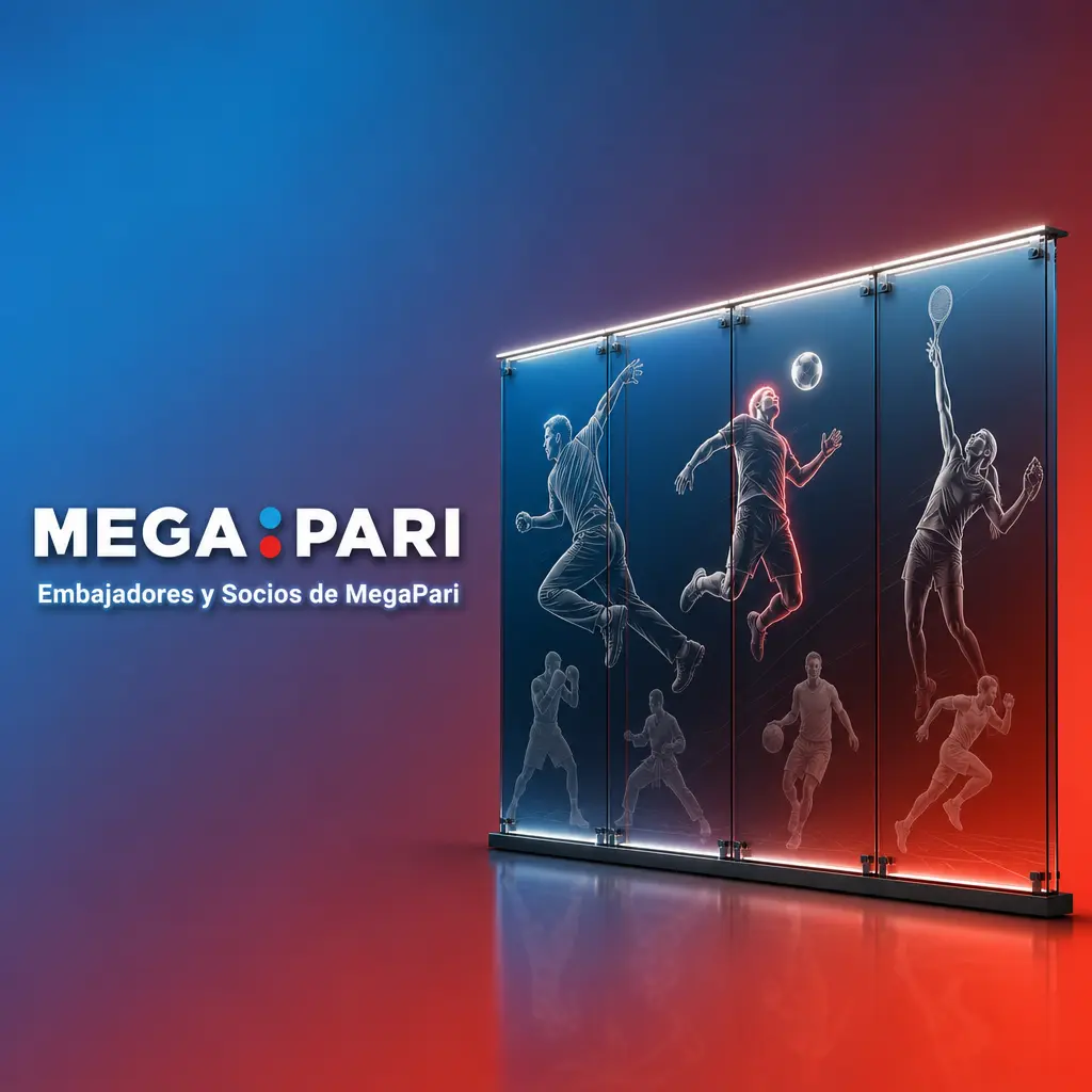 Embajadores y socios oficiales de MegaPari incluyendo FC Barcelona, UFC y Evander Holyfield