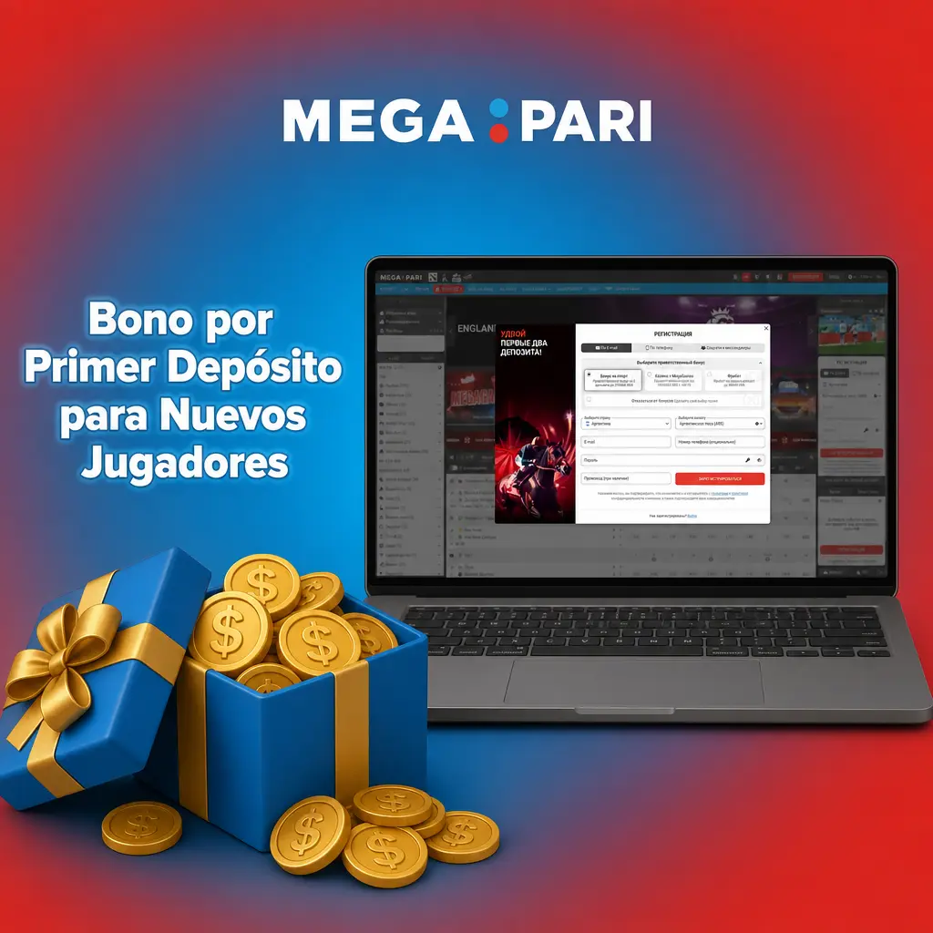 Bono de bienvenida MegaPari primer depósito Argentina
