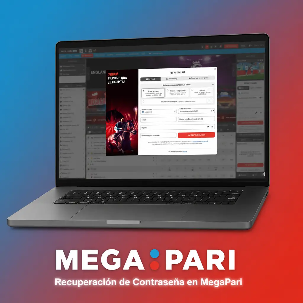 Proceso de recuperación de contraseña en MegaPari