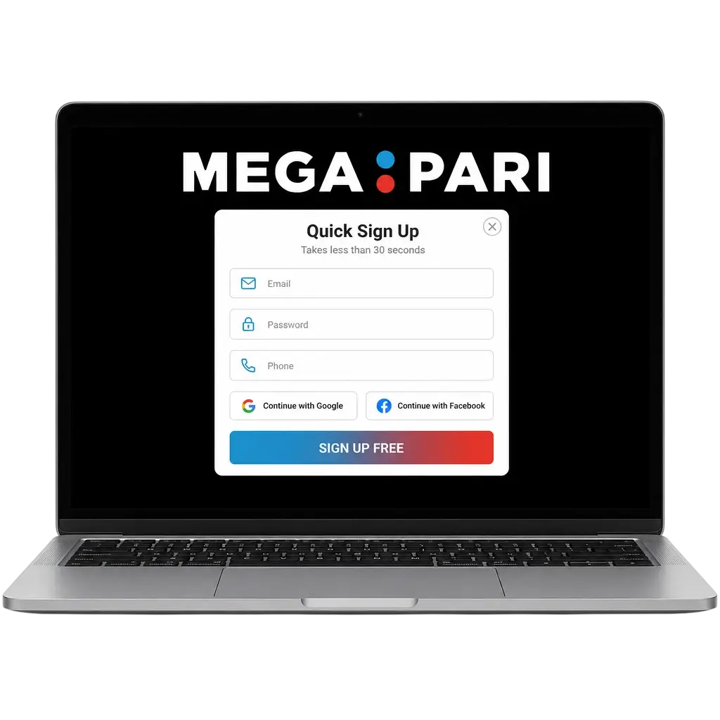 Registro e inicio de sesión en MegaPari